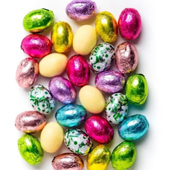 Foiled Eggs (White Chocolate)